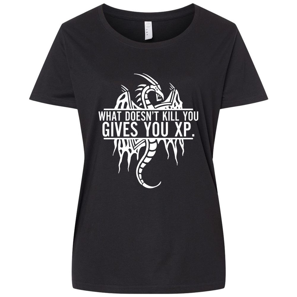 What Doesn't Kill You Ladies Curvy Jersey - Blended Black - 1