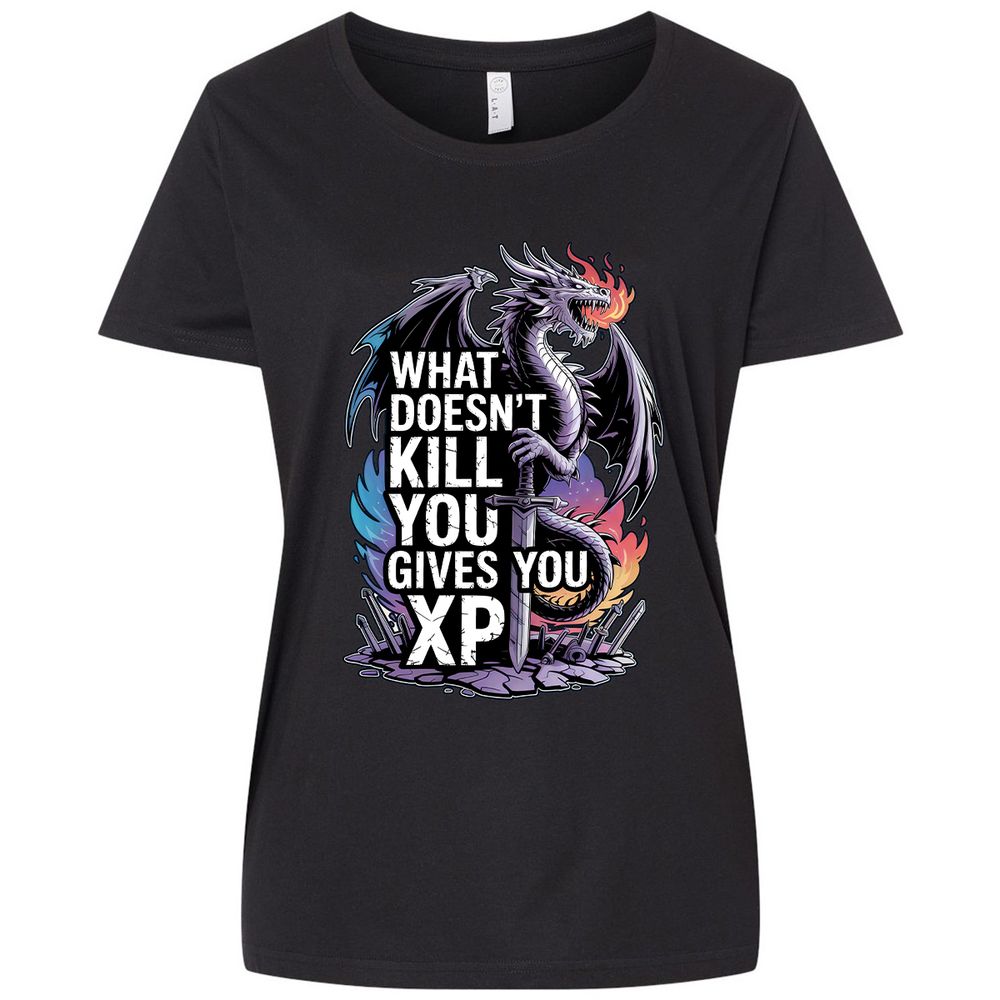 What Doesn't Kill You Dragon Ladies Curvy Jersey - Blended Black - 1