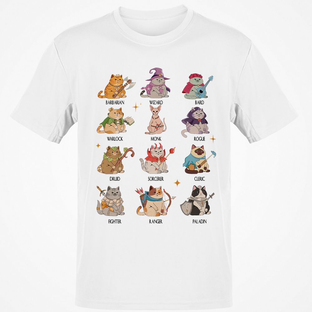 Dungeons And Cats Classic Unisex T-Shirt - White - 1