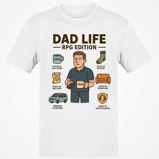 Dad Life RPG Edition Classic Unisex T-Shirt - White - 1