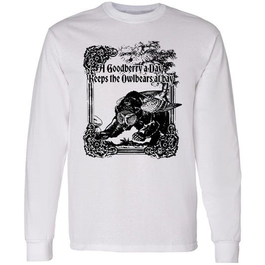 A Goodberry A Day Keeps The Owlbears At Bay Long Sleeve T-Shirt - White - 1