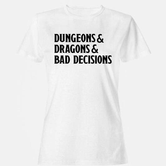 Bad Decisions Women's T-Shirt - White - 1