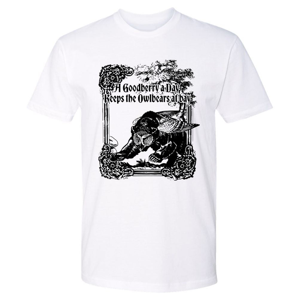 A Goodberry A Day Keeps The Owlbears At Bay Premium Unisex T-Shirt - White - 1