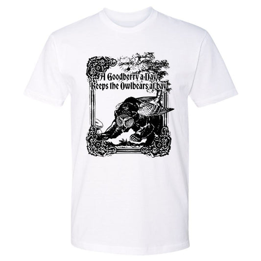 A Goodberry A Day Keeps The Owlbears At Bay Premium Unisex T-Shirt - White - 1
