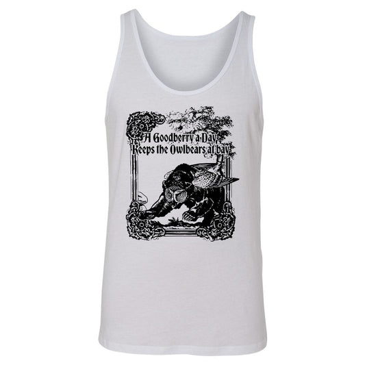 A Goodberry A Day Keeps The Owlbears At Bay Unisex Jersey Tank - White - 1