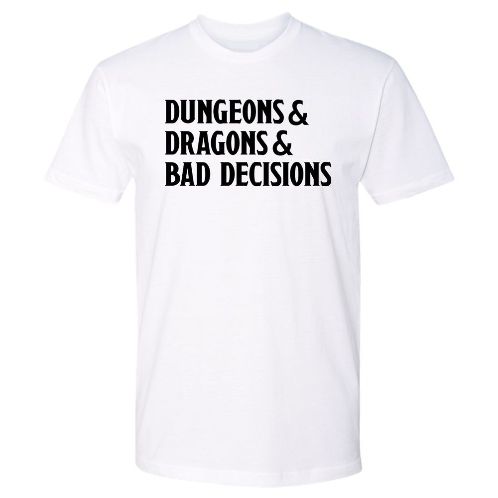 Bad Decisions Premium Unisex T-Shirt - White - 1