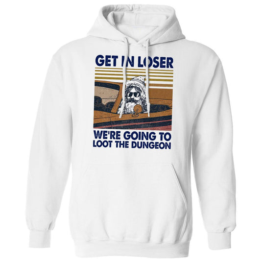 We're Going To Loot The Dragon Classic Unisex Hoodie - White - 1