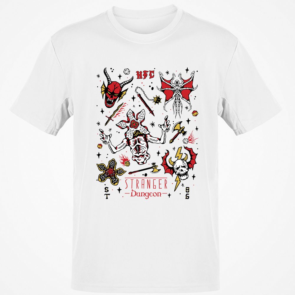 STRANGER DUNGEON Classic Unisex T-Shirt - White - 1