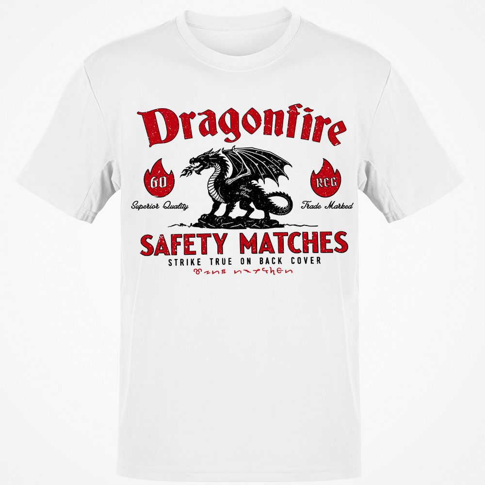 Dragonfire Classic Unisex T-Shirt - White - 1