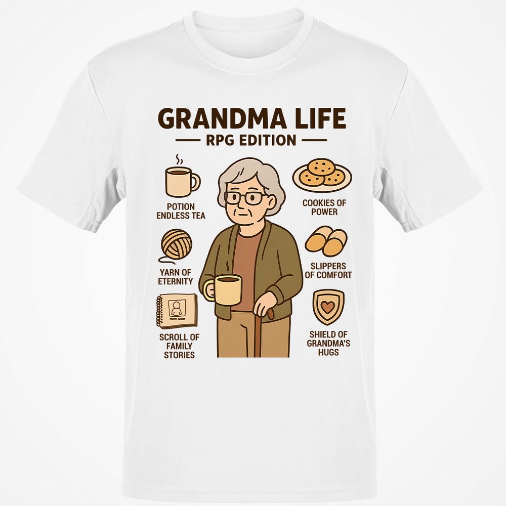 Grandma Life RPG Edition Classic Unisex T-Shirt - White - 1