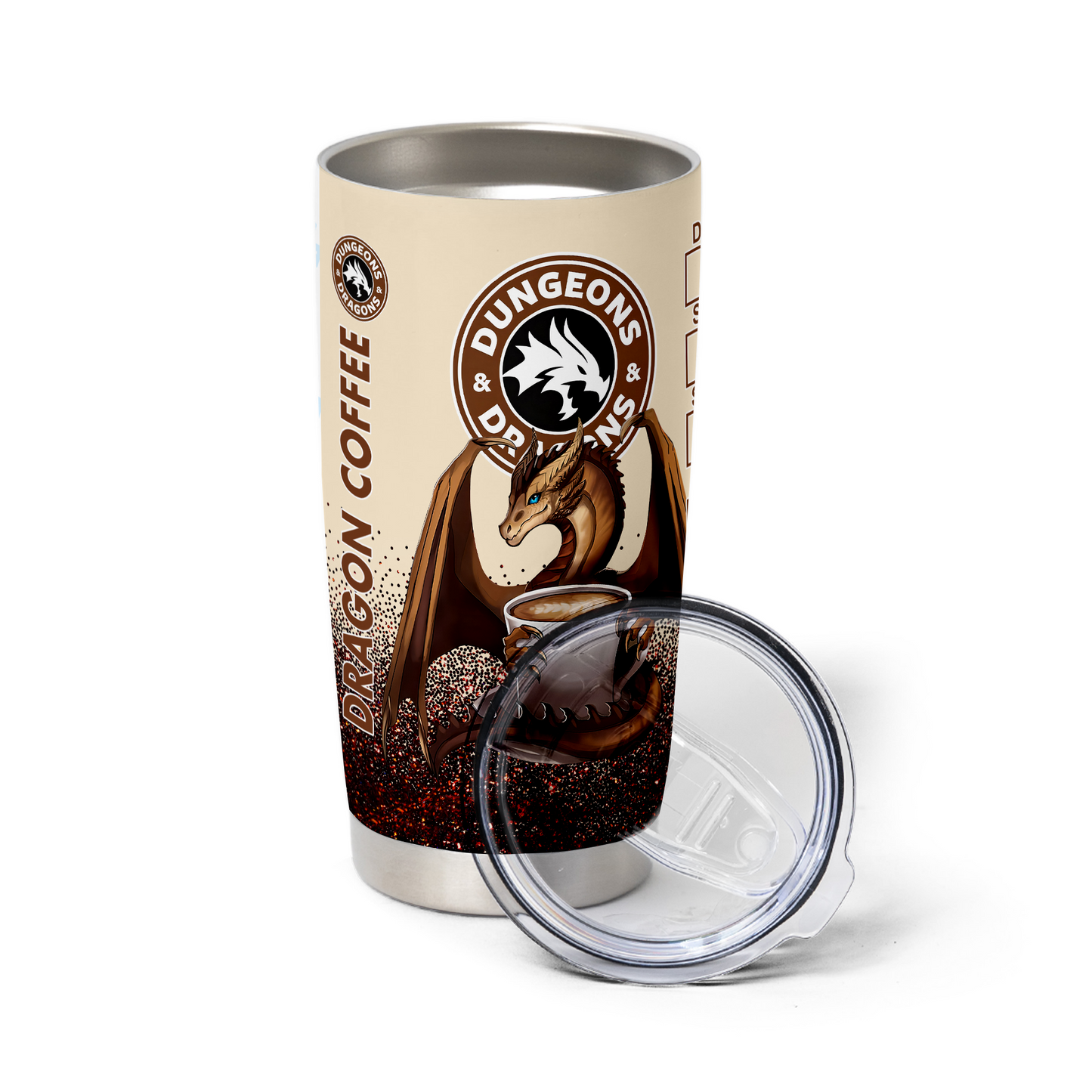 Customized Dragon Coffee Tumbler
