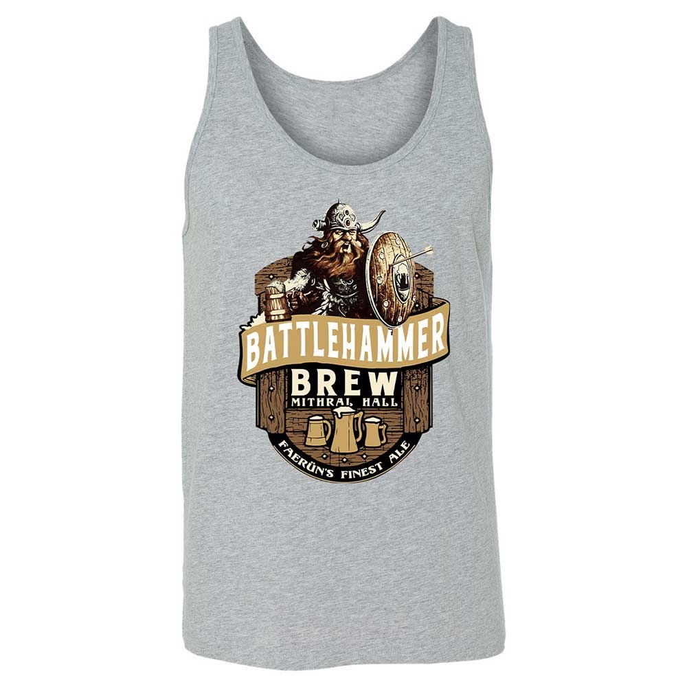 Battlehammer Brew Unisex Jersey Tank - Athletic Heather - 10