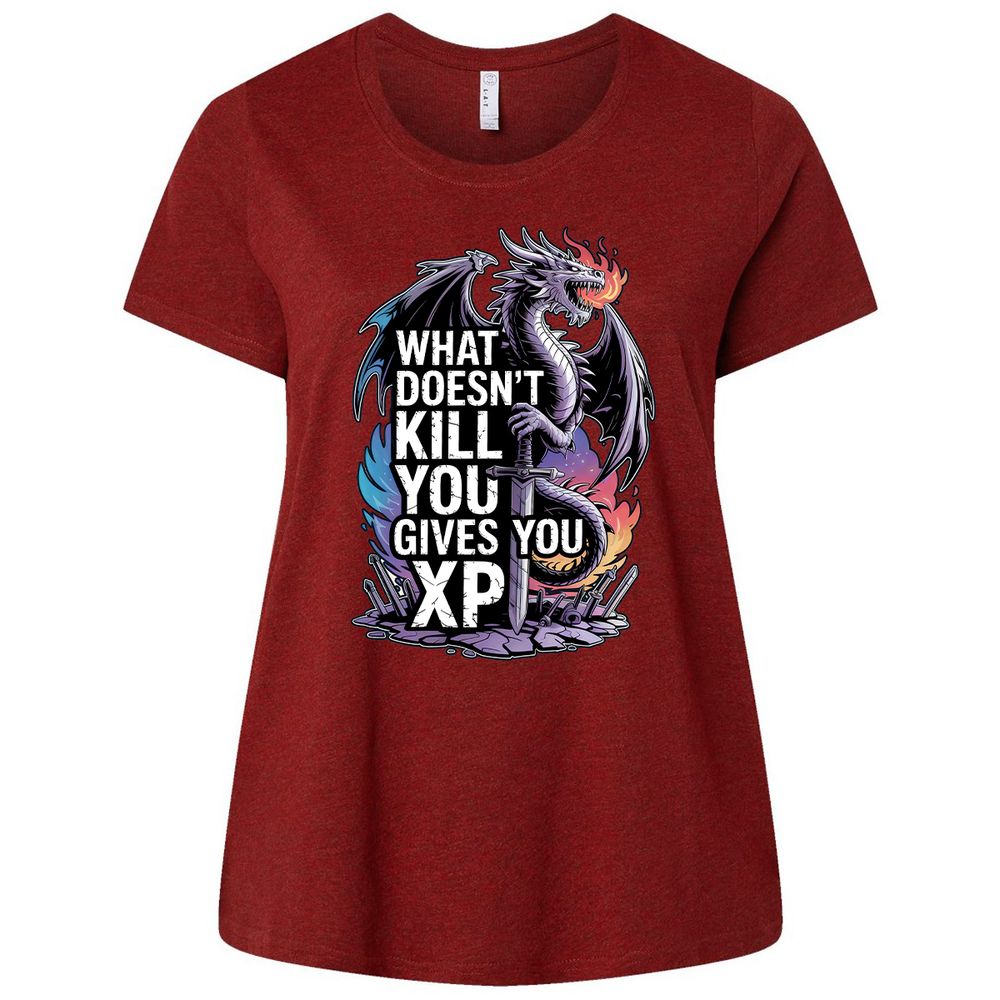 What Doesn't Kill You Dragon Ladies Curvy Jersey - Cardinal - 10