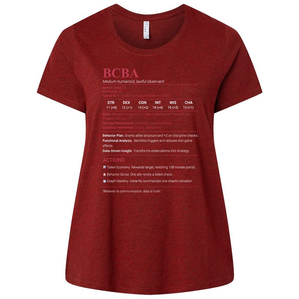 BCBA Ladies Curvy Jersey - Cardinal - 10