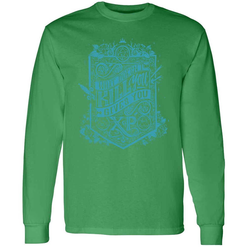 What Doesn't Kill You Gives You XP Long Sleeve T-Shirt - Irish Green - 10