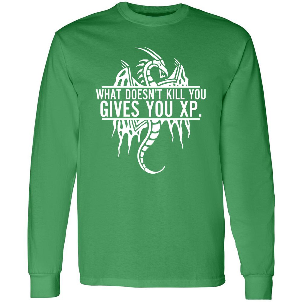 What Doesn't Kill You Long Sleeve T-Shirt - Irish Green - 10