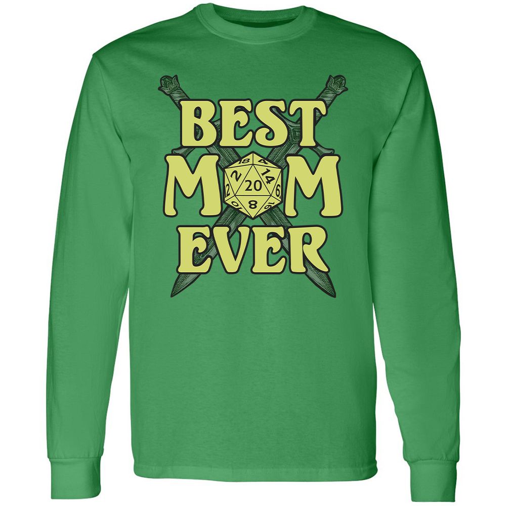 Best Mom Ever Long Sleeve T-Shirt - Irish Green - 10