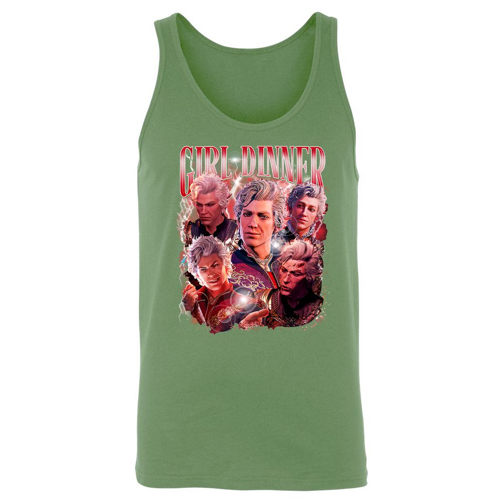 Astarion Girl Dinner Unisex Jersey Tank - Leaf - 10