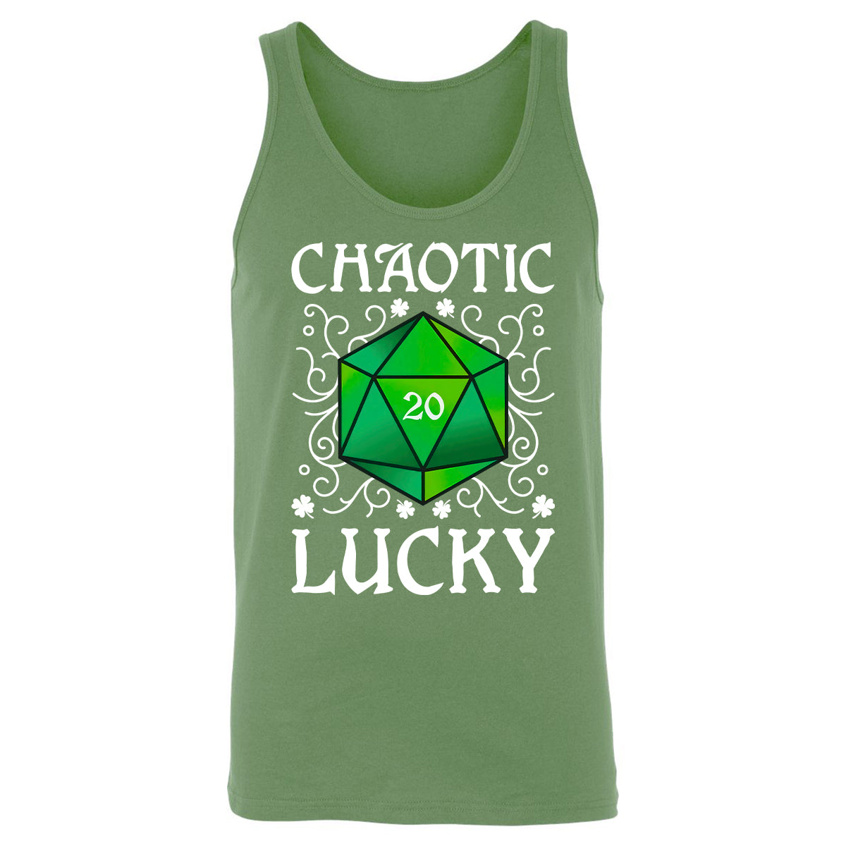Chaotic Lucky D20 Dice Unisex Jersey Tank