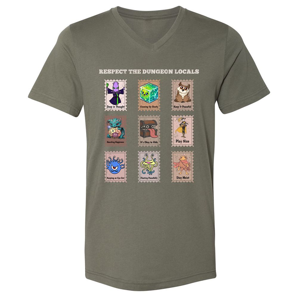 RESPECT THE DUNGEON LOCALS - Military Green - 10