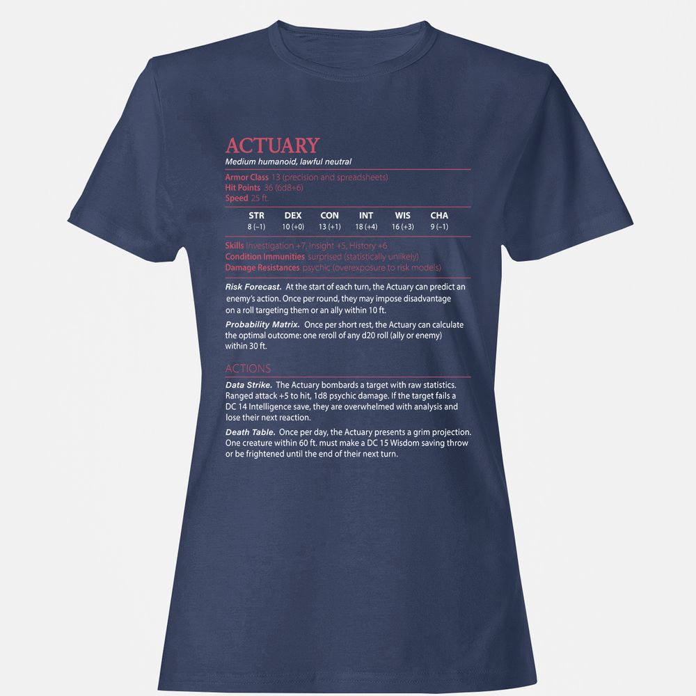 Actuary Stats - Navy - 10