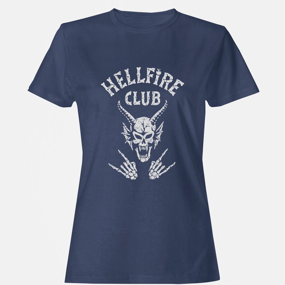 Hellfire Club Women's T-Shirt - Navy - 10