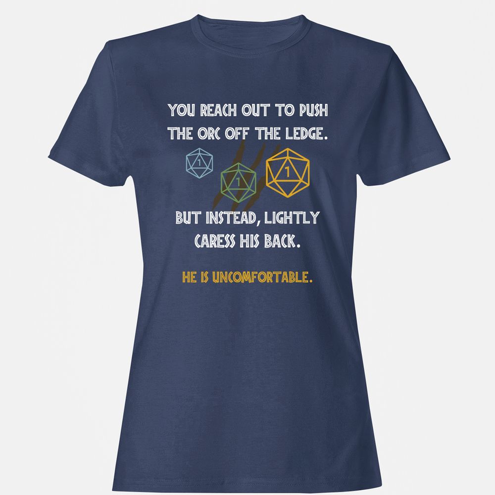YOU REACH OUT TO PUSH Women's T-Shirt - Navy - 10