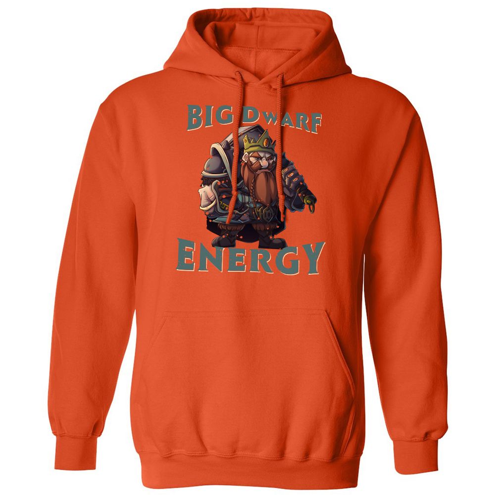 Big Dwarf Energy Classic Unisex Hoodie - Orange - 10
