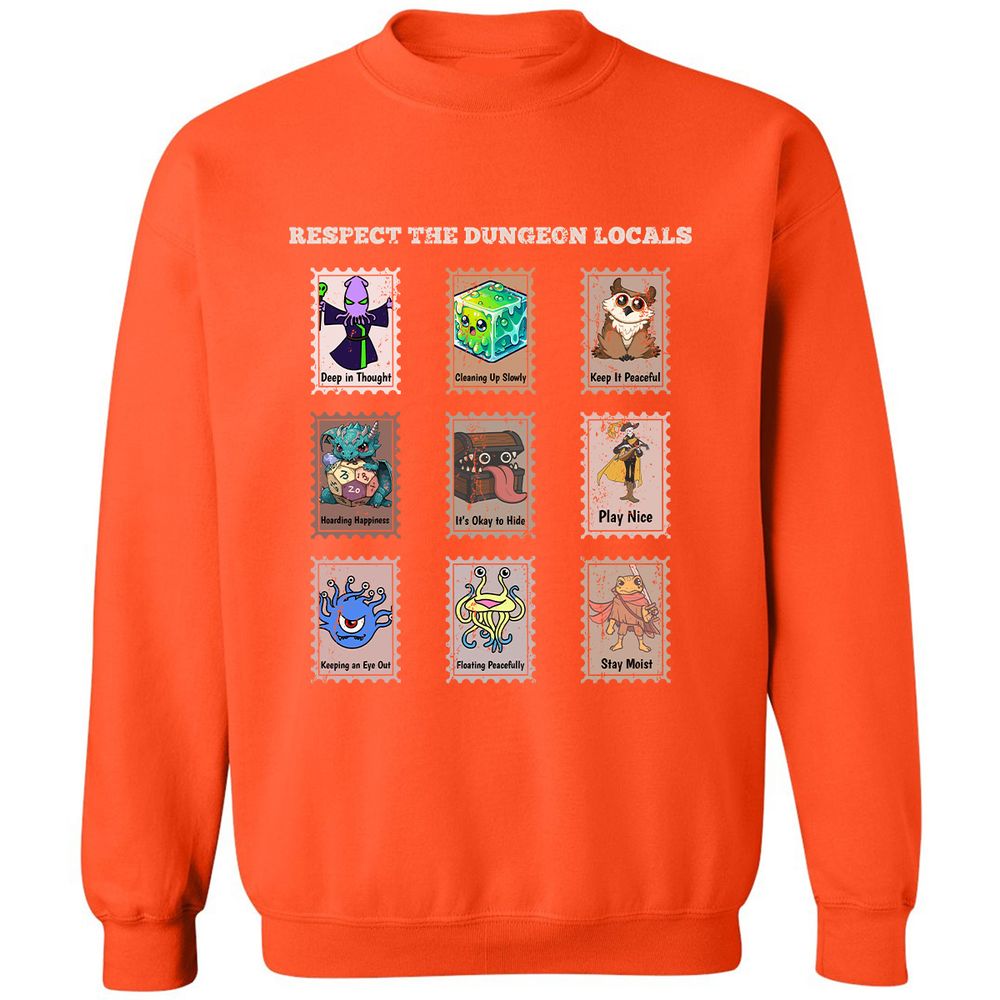 RESPECT THE DUNGEON LOCALS - Orange - 10