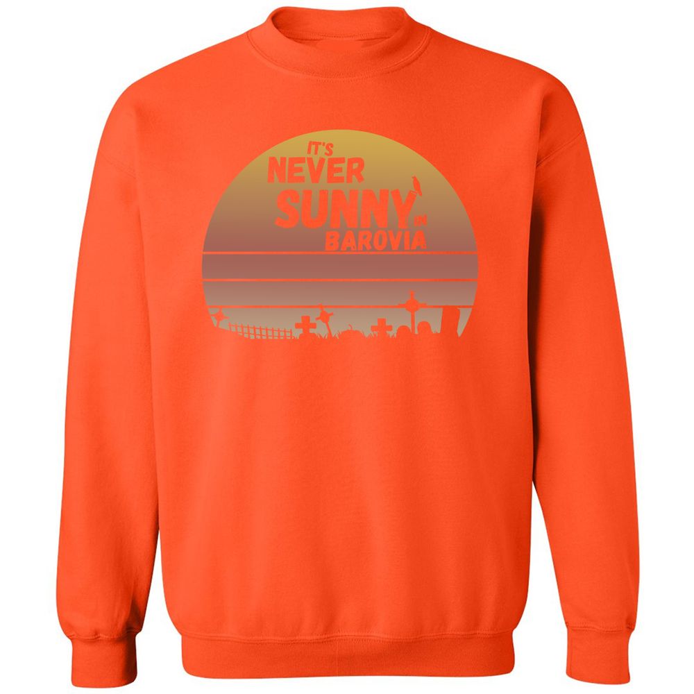 Vintage It's Never Sunny In Barovia Classic Unisex Sweatshirt - Orange - 10