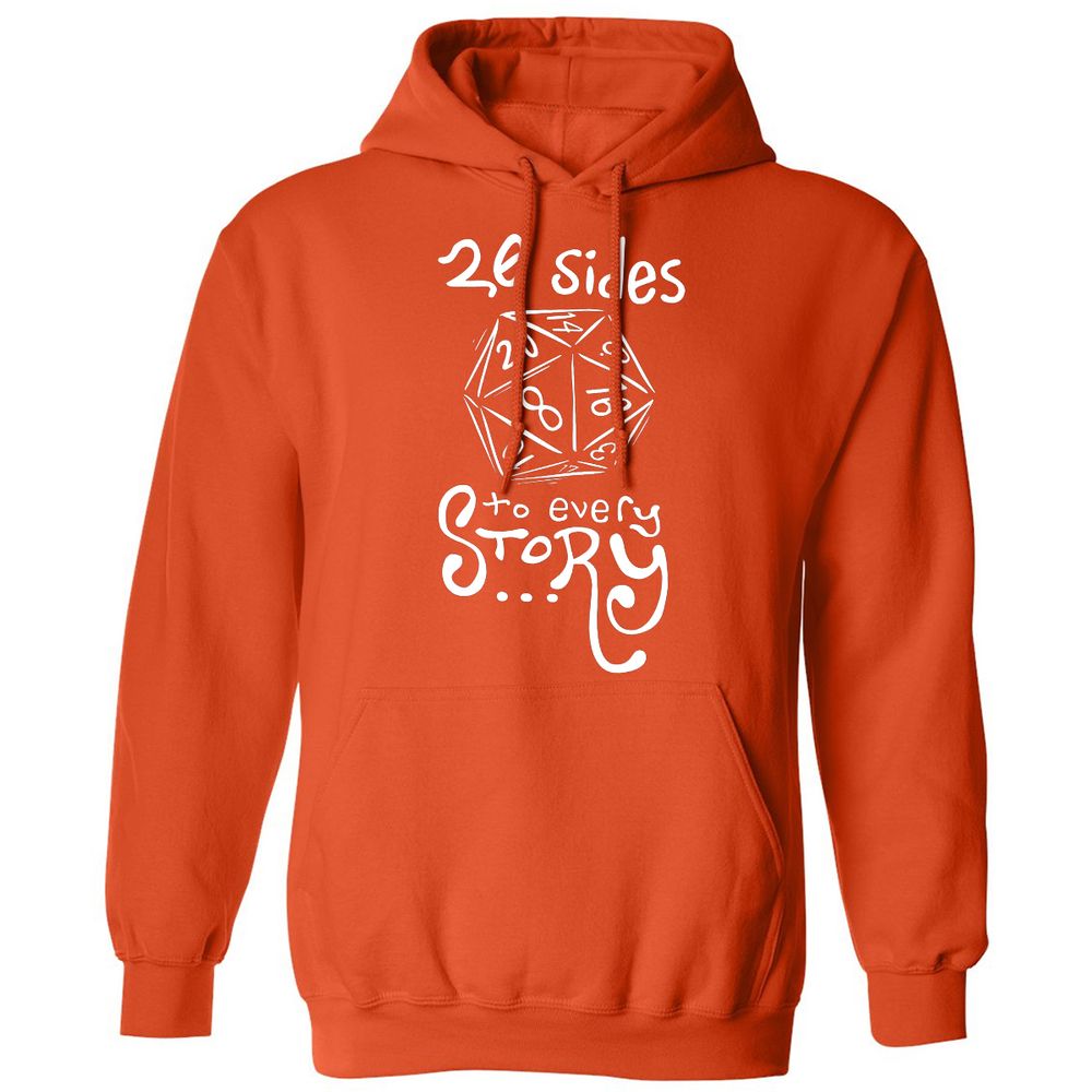 20 Sides to Every Story Classic Unisex Hoodie - Orange - 10