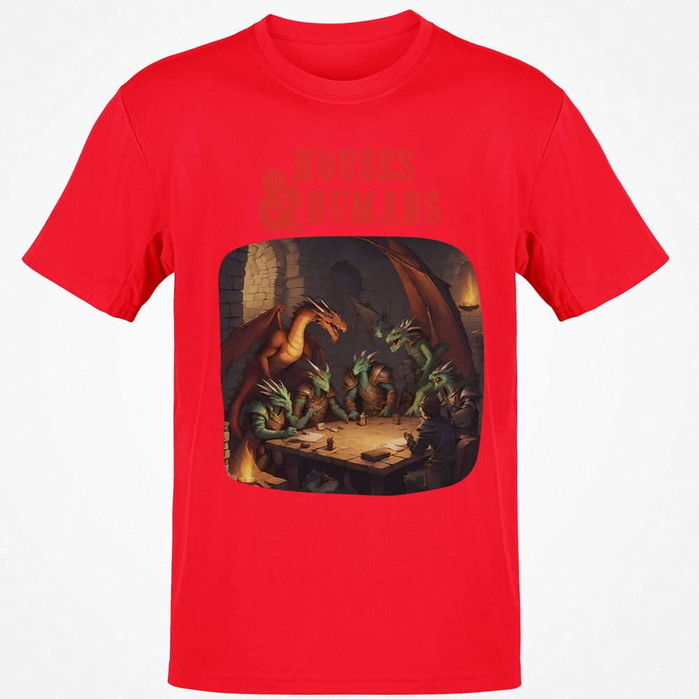 Houses And Humans Classic Unisex T-Shirt - Red - 10