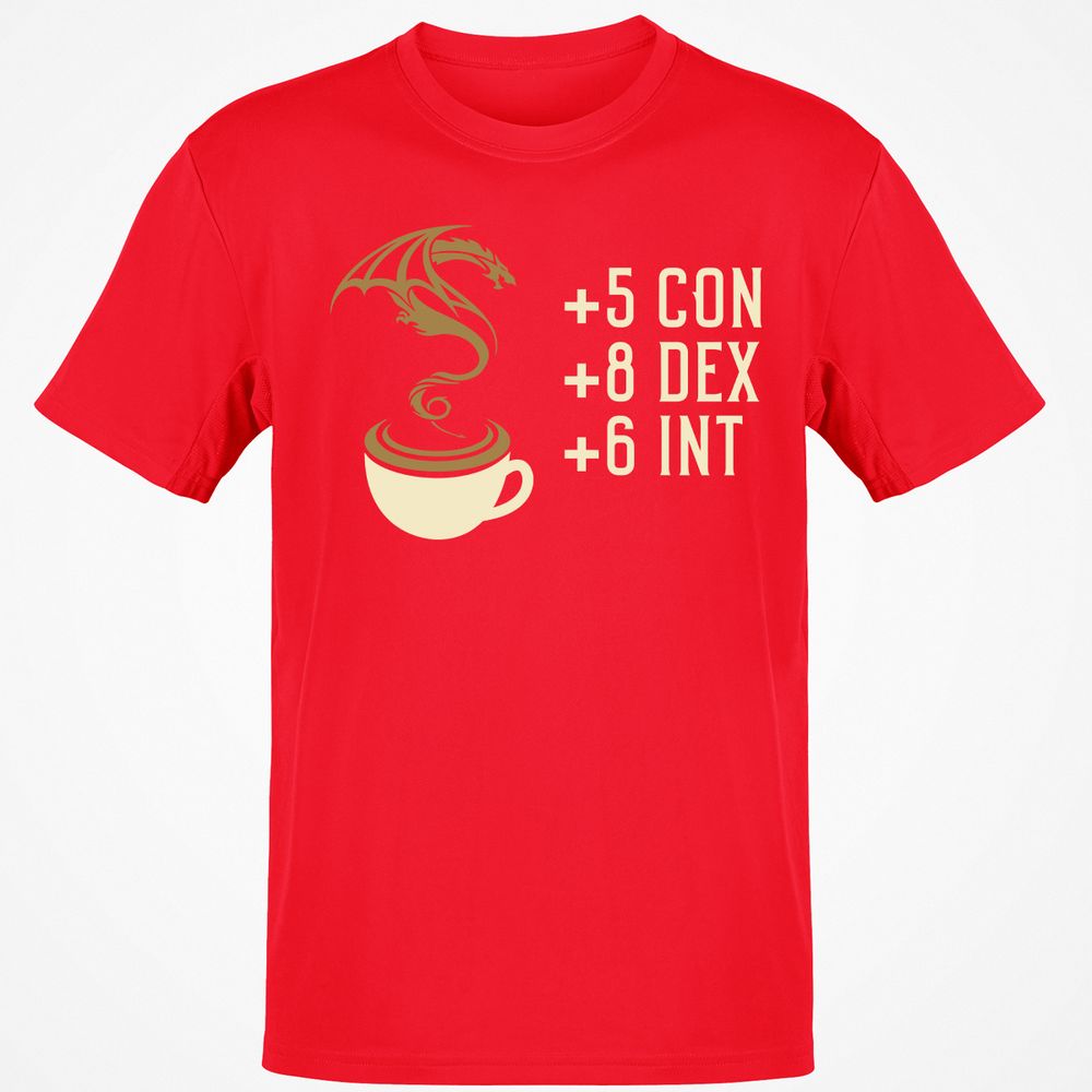 Coffee Dragon T-Shirt - Red - 10