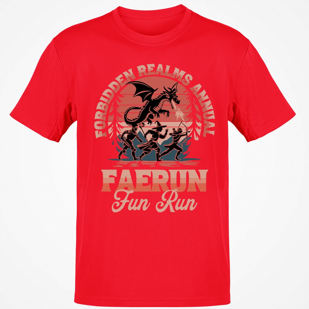 Faerun Fun Run Classic Unisex T-Shirt - Red - 10