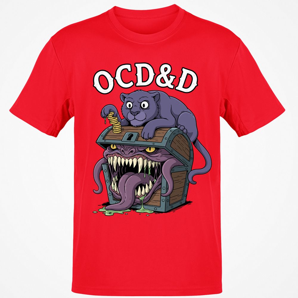 OCD&D Classic Unisex T-Shirt - Red - 10