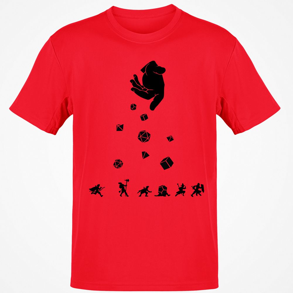 Rocks Fall, Everyone Dice T-Shirt - Red - 10