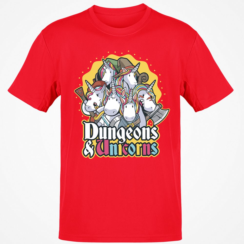 Dungeons And Unicorns T-Shirt - Red - 10