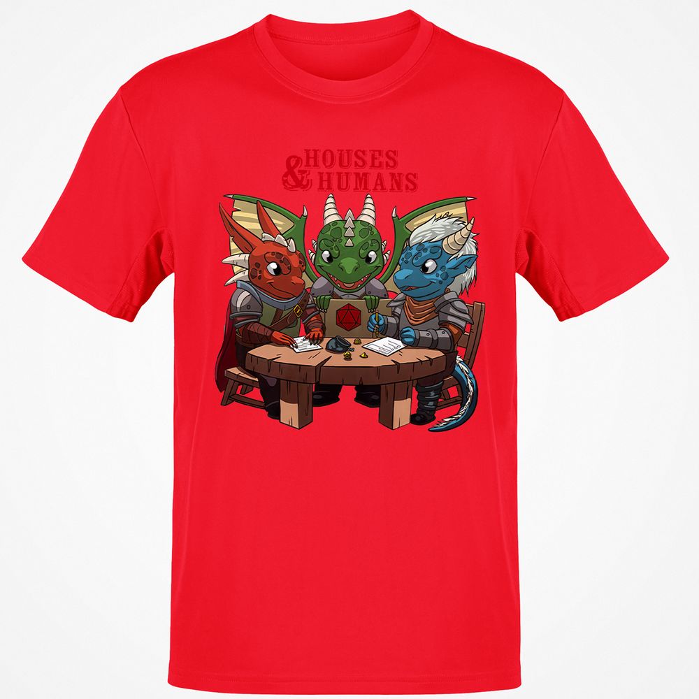 Houses & Humans Classic Unisex T-Shirt - Red - 10