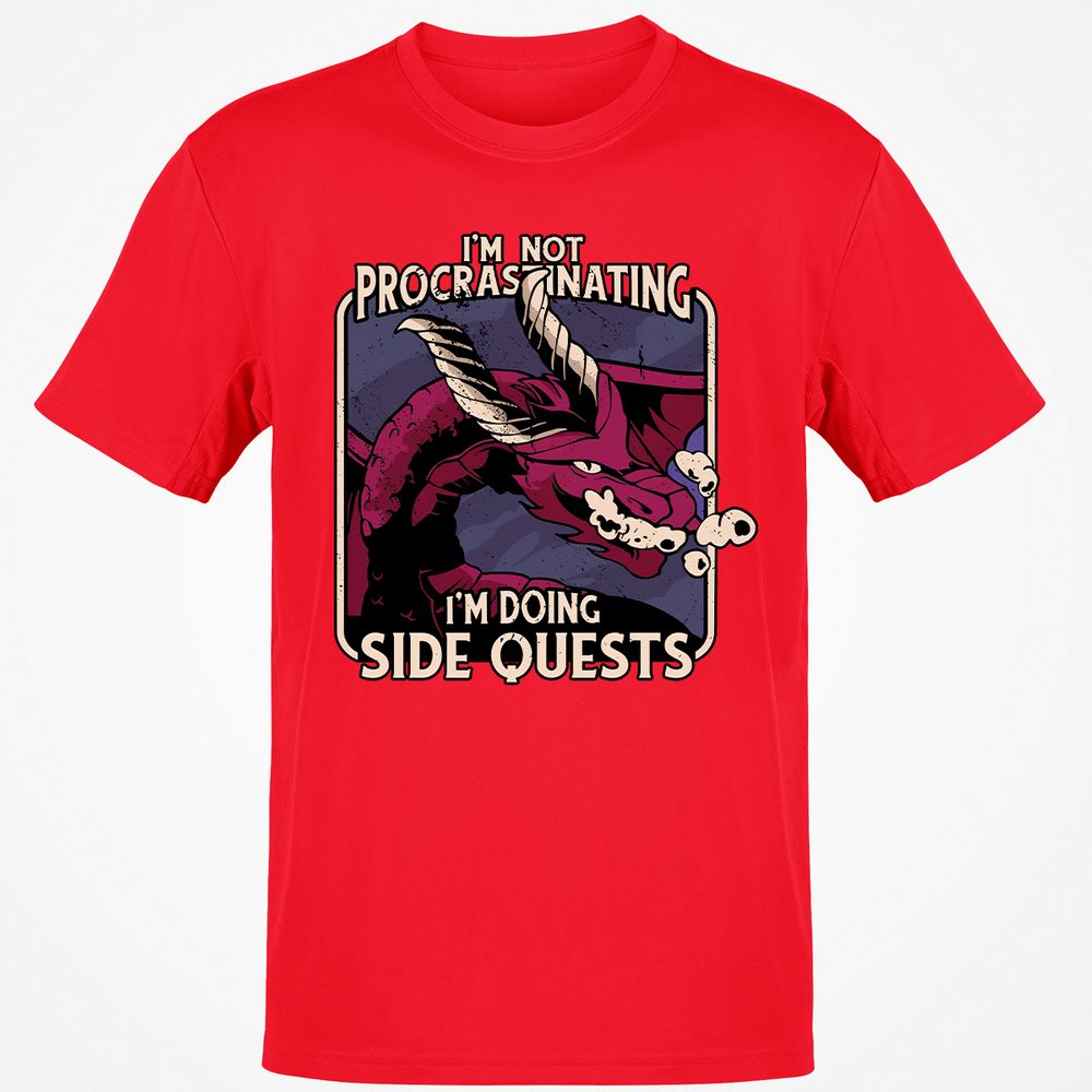 Doing Side Quests Classic Unisex T-Shirt - Red - 10