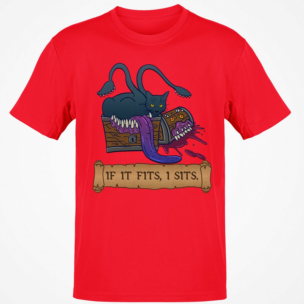 If It Fits I Sits Classic Unisex T-Shirt - Red - 10