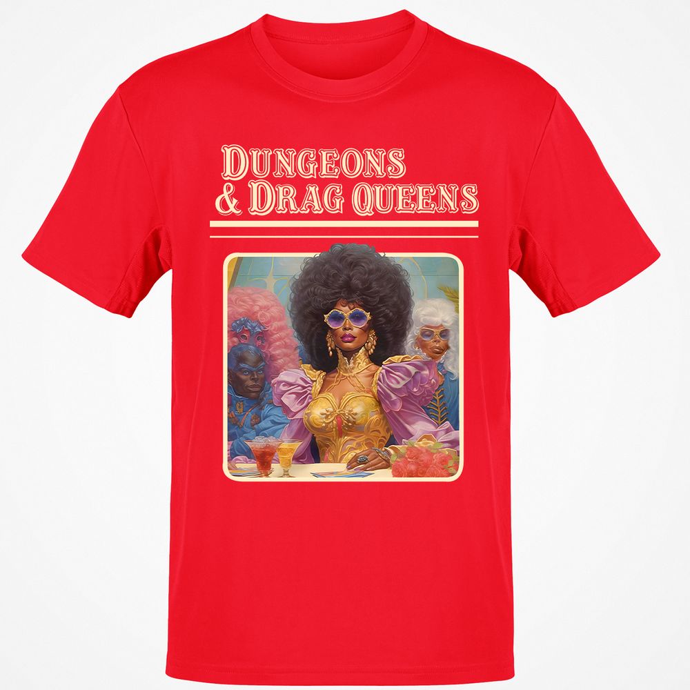 Dungeons & Drag Queens Classic Unisex T-Shirt - Red - 10