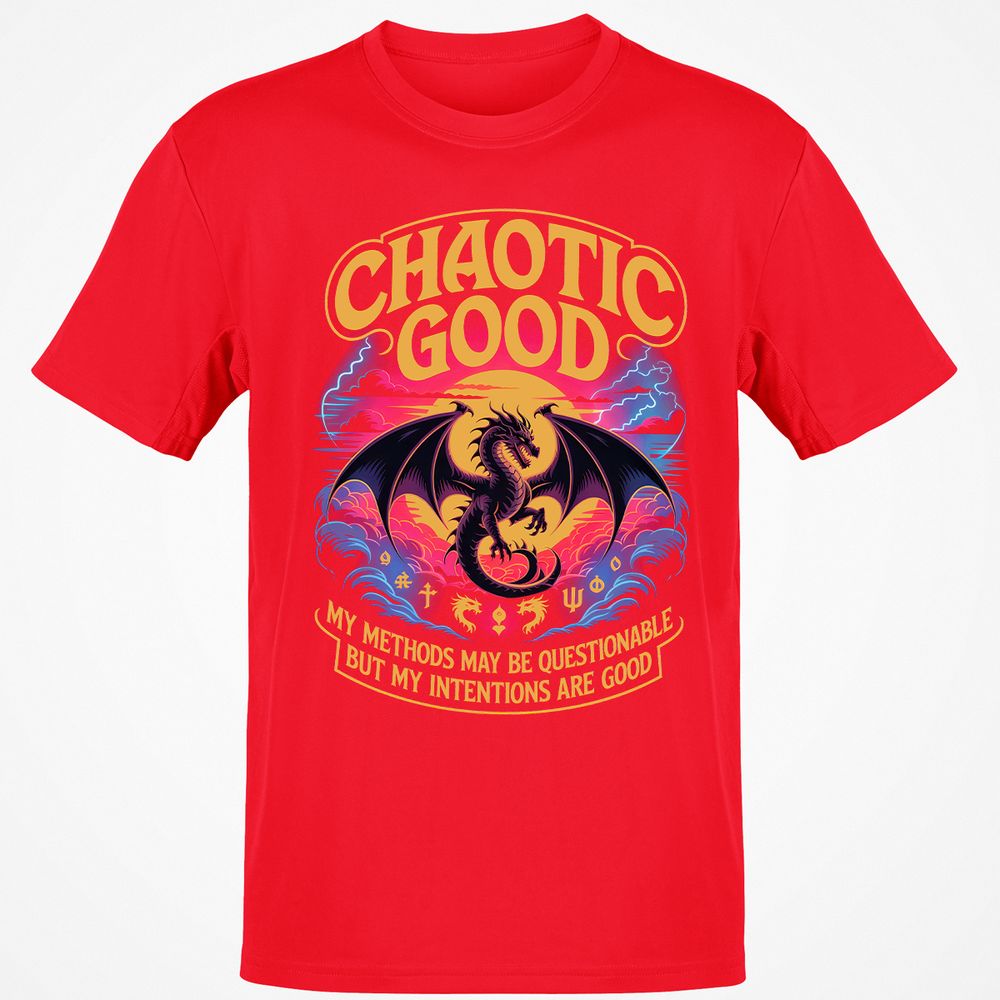 Chaotic Good Classic Unisex T-Shirt - Red - 10