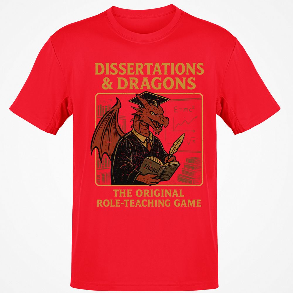 Disserations & Dragons Classic Unisex T-Shirt - Red - 10