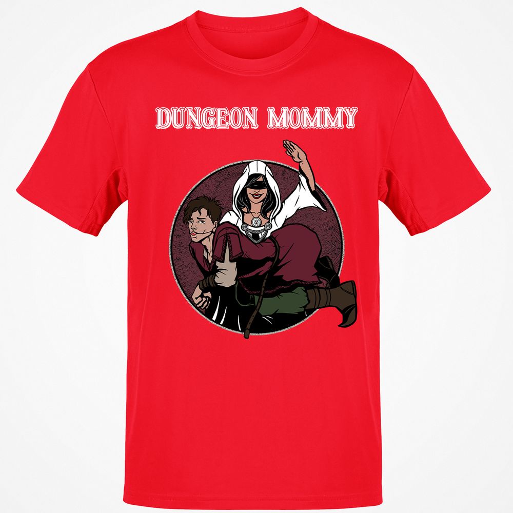 Dominant Dungeon Mommy Classic Unisex T-Shirt - Red - 10