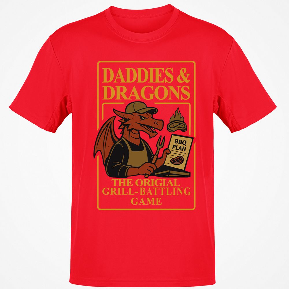 Daddies & Dragons Classic Unisex T-Shirt - Red - 10
