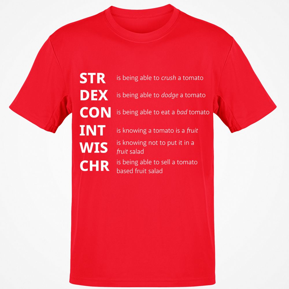 Tomato Stats – RPG Meme Edition - Red - 10