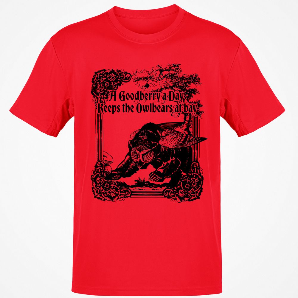 A Goodberry A Day Keeps The Owlbears At Bay Classic Unisex T-Shirt - Red - 10