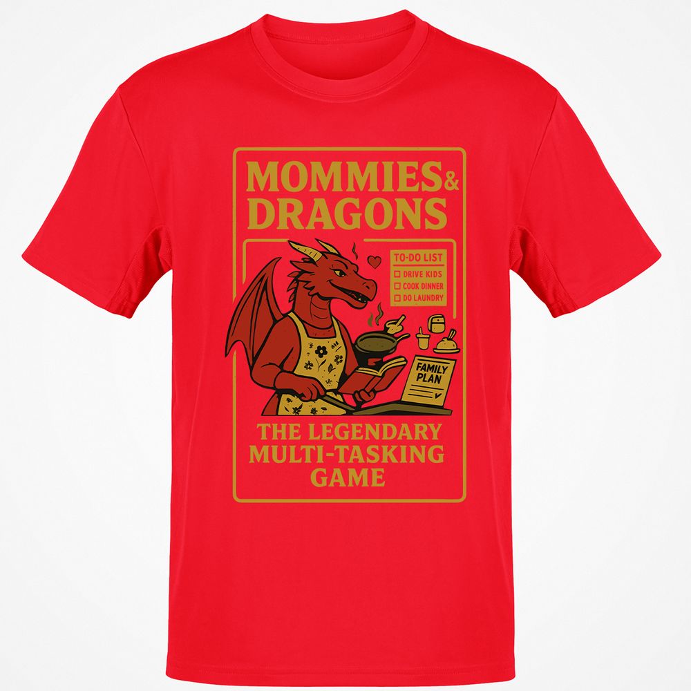 Mommies & Dragons Classic Unisex T-Shirt - Red - 10