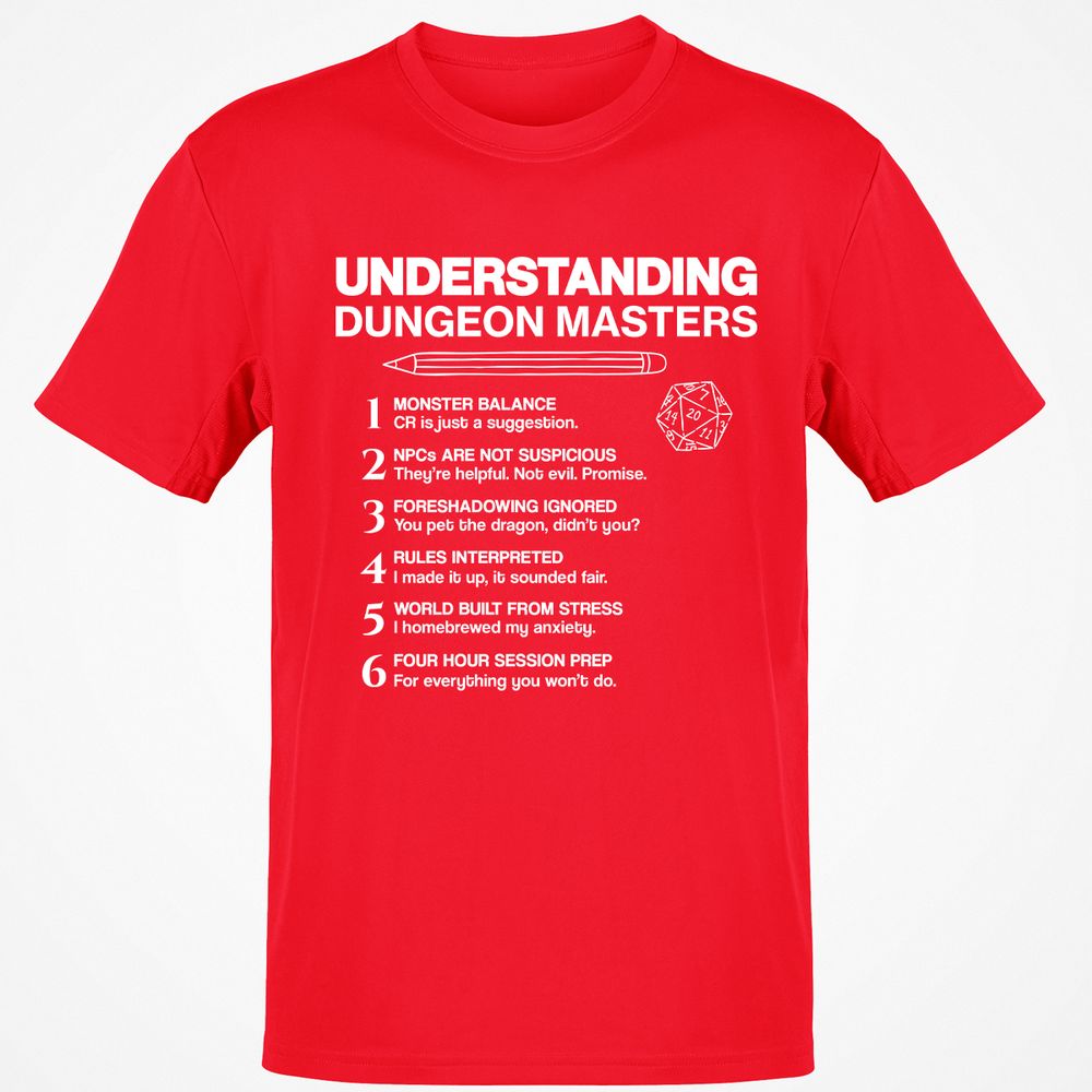 Understanding Dungeon Masters Classic Unisex T-Shirt - Red - 10
