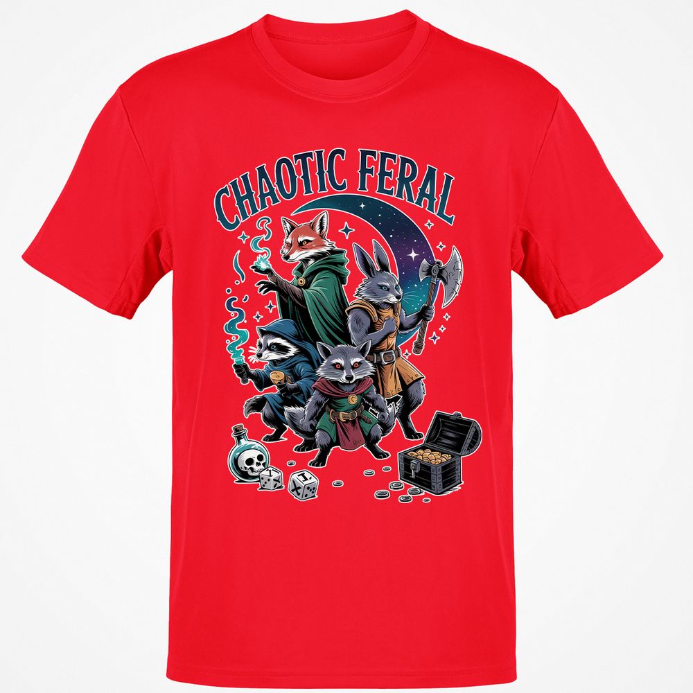 Chaotic Feral Classic Unisex T-Shirt - Red - 10